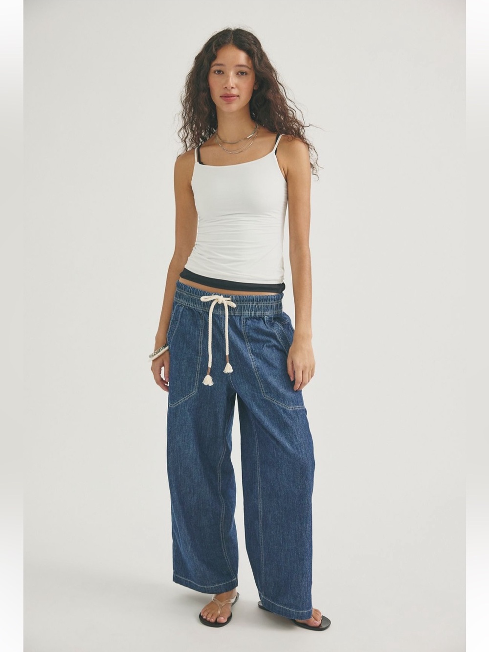Free People NWOT Easy Peasy Pull On Jeans Size Small in Navy